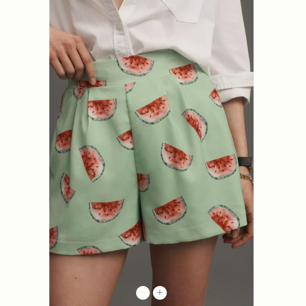 Anthropologie Hutch Printed Pleated Shorts - Picture 2 of 4